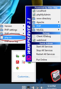 how to increase wamp server upload size